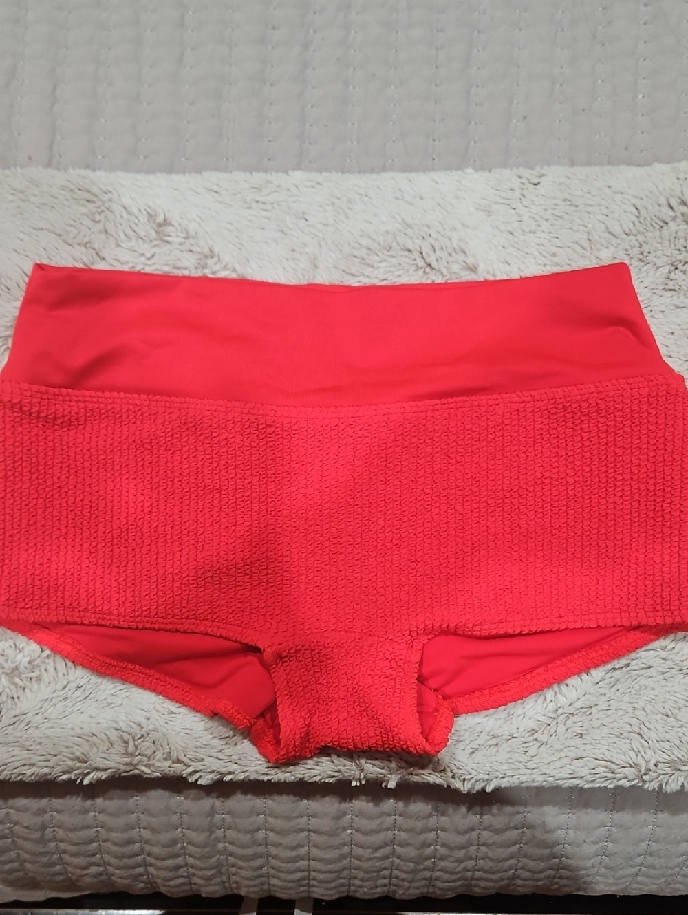 PINK Victoria's Secret Coral Red Seamless Lounge Shorts